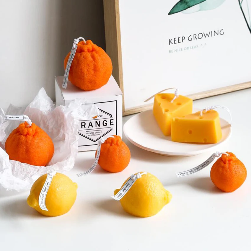 Силиконовая форма для ароматерапии 3D креативная лимона сыра соевая свеча