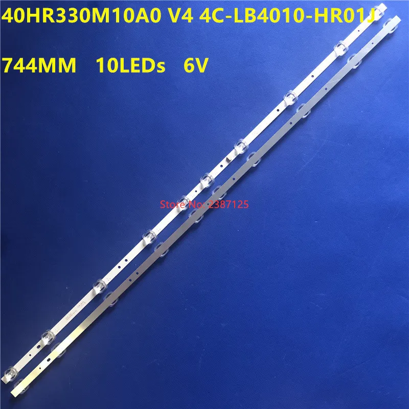 744mm10 светодиодный s полосы (6V) TCL GIC 40D6 2X10 3030 10EA 40HR330M10A0 V4 4C LB4010 HR01J для 40F6F 40L2F 40D610X2