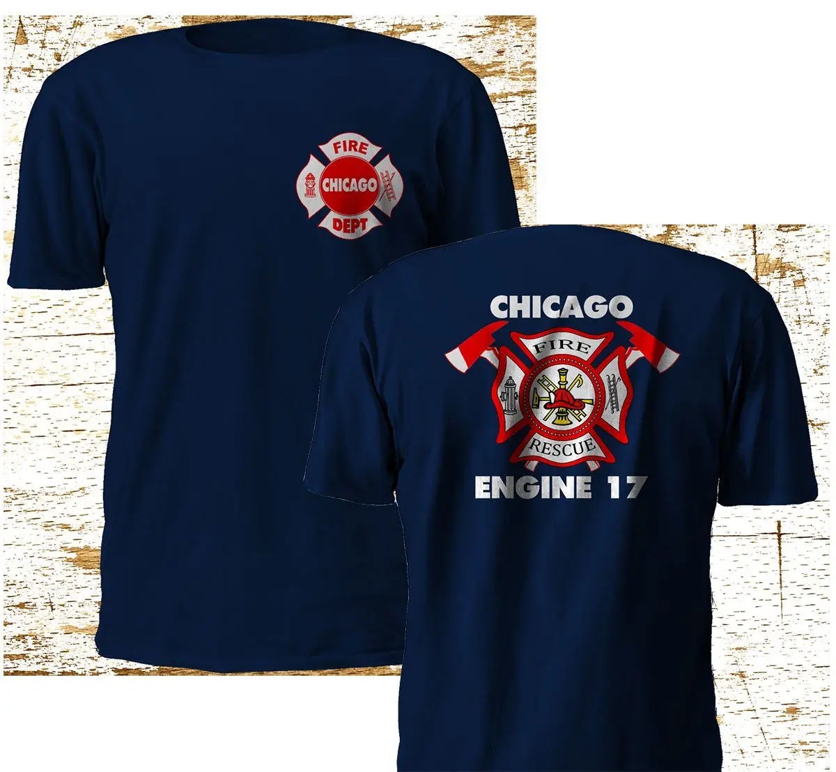 Модная новинка Chicago Firefighter Department backdal Engine 17 Fire Navy футболка M 3Xl | Мужская одежда