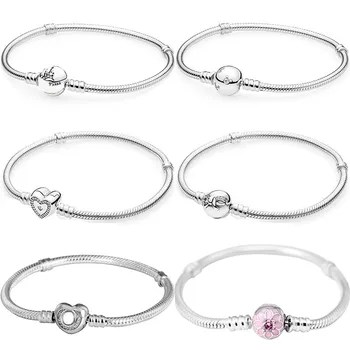 

Wishful Heart Pink Blooming Dahlia Castlel Dainty Bow Clasp Bracelet Bangle Fit 925 Sterling Silver Bead Charm Pandora Jewelry