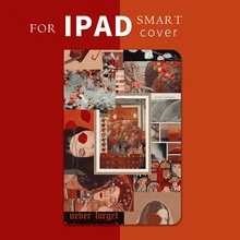 В стиле ретро из журнала девушка откидная крышка для ipad Air Air2 Pro 9,7 10,5 11 10,2 12,9 Мини-Платье на возраст 2, 3, 4, 5, планшетный ПК чехол для ipad 9,7 5th 6th 7th