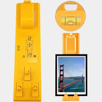 

Picture Frame Hanger Tool Level Ruler Measuring Tool Spirit Level Angle Gauge Photo Locator for Wall Materials, Picture Frame