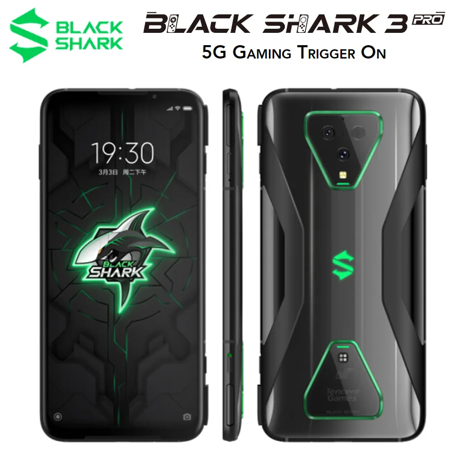 Global Version Xiaomi Black Shark 3 Pro 5G Gaming Smartphone 12GB 256GB Snapdragon 865 5000mAh 7.1 Global Version Xiaomi Black Shark 3 Pro 5G Gaming Smartphone 12GB 256GB Snapdragon 865 5000mAh 7.1