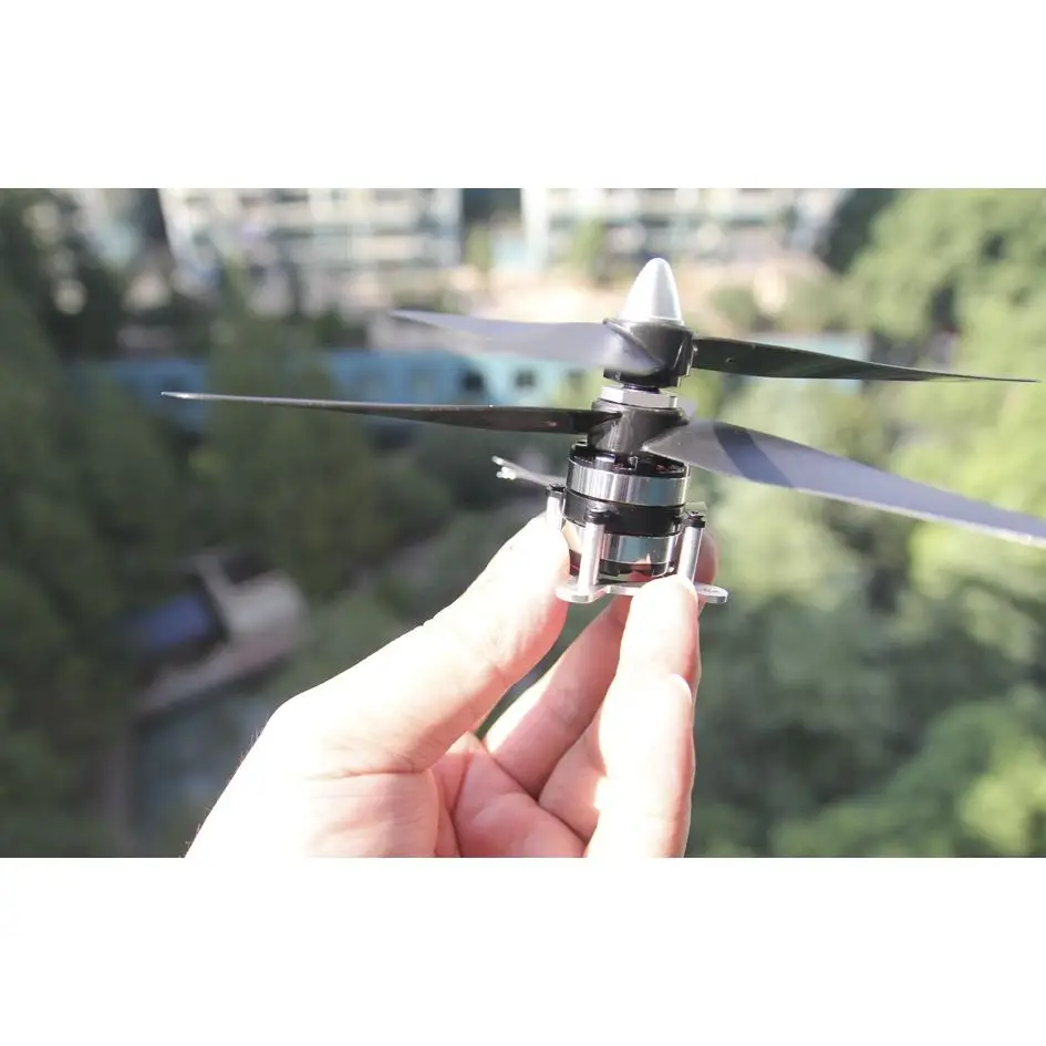 DZP30 против вращения 1500KV двойной бесщеточный двигатель с двумя 3 лопастными пропеллерами 32 г для фиксированного крыла самолет Радиоуправляемый самолет вертолет