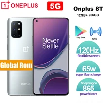 Oneplus Snapdragon 865 8T 12GB 256GB 12gbb GSM/WCDMA/LTE/5G Nfc Dash Charge Octa Core