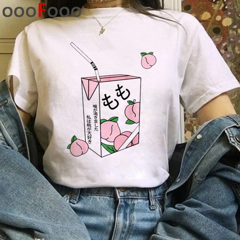 90s Графический эстетический Harajuku футболки для женщин Ullzang Забавный мультфильм футболка Kawaii гранж футболки корейский стиль Топ Тройники женские - Цвет: 1193