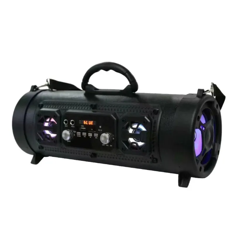 

Portable For Bluetooth Speakers, Outdoor Rechargeable Wireless Built-in FM Radio, AUX/USB/TF Card Subwoofer Speaker