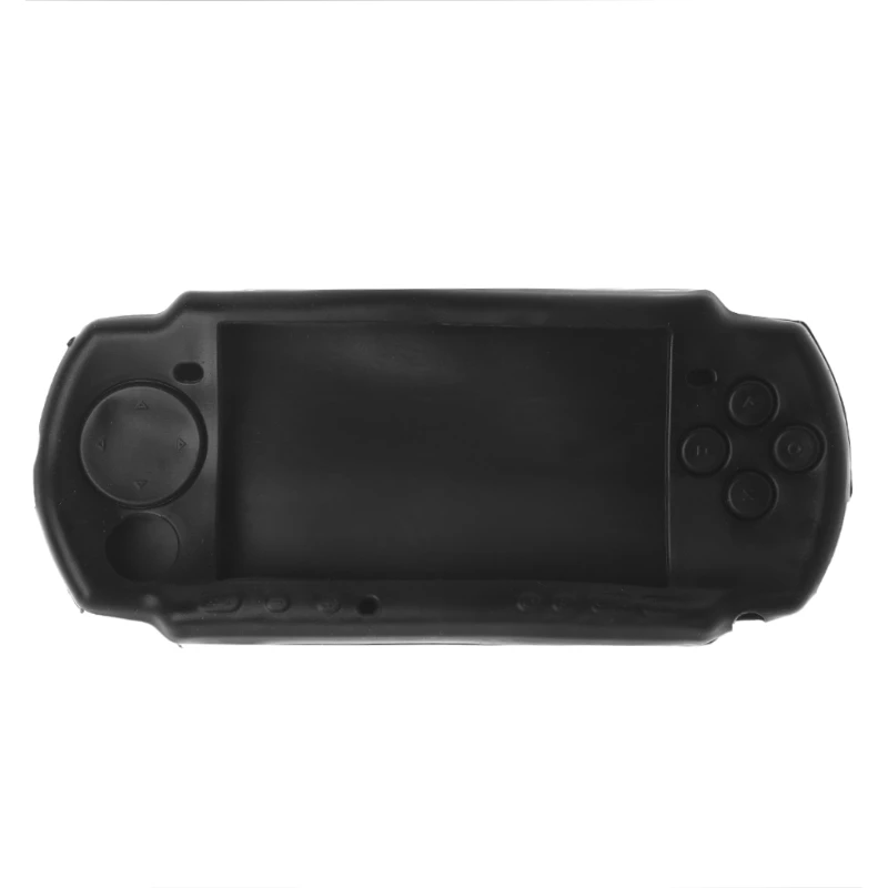 Силиконовый мягкий защитный чехол для sony playstation Портативный psp 2000 3000 консоль для psp 3000 защитный чехол для тела - Цвет: Черный