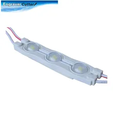 В американском стиле, имеется на, 20 шт./упак. SMD 2835 Водонепроницаемый светодиодный модуль(3 светодиодный чипы с оптическим объективом, 0,72 W, L70 x W16 x H7mm) предназначен для Int