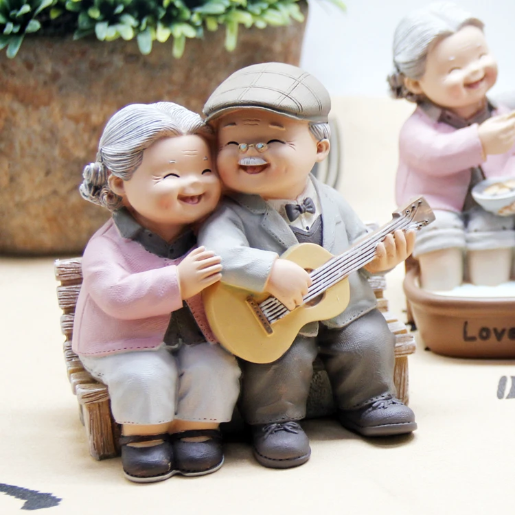 19 Lovely Figures Chair Book Grandma Grandpa Old Couple Mini Fairy Garden Ornament Doll Couple Gift Figurines Miniaturezl257 Dolls Aliexpress