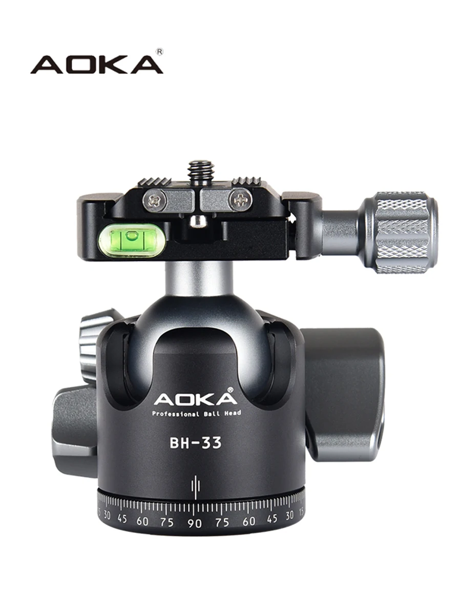 AOKA BH33 Professional loading 18kgs low gravity panoramic camera tripod ball head