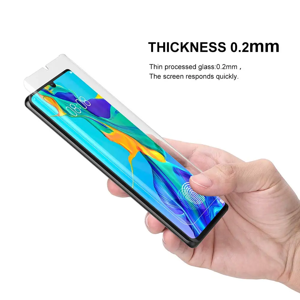 Защита для экрана от ультрафиолета для huawei mate 30 20 Pro, закаленное стекло, полное покрытие для huawei Honor mate 20 Pro P30 Lite, УФ стеклянная пленка