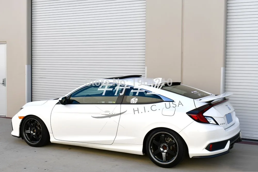 Автомобильный Стайлинг для Honda Civic 2008- абс пластиковый материал задний спойлер на крыше солнцезащитный козырек спойлер крыло