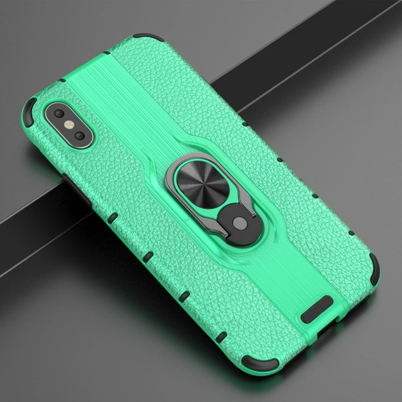 

Coque For iPhone X XR XS Max Case Light Ring Armor Case For iPhone 8 7 6s 6 Plus Cover TPU Silicone + PC Hard Phone Accessories