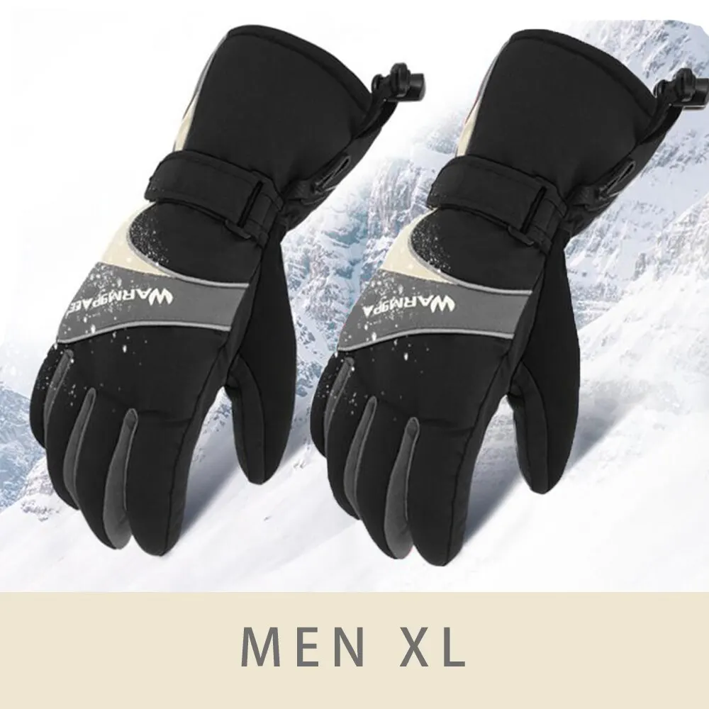 WS-GA0340 Men Gray Горячее предложение! Распродажа! Мотоциклетные Перчатки с электрическим подогревом, ветрозащитные для велоспорта, катания на лыжах, зимние теплые нагревательные перчатки с питанием от USB перчатки для лыжного спорта - Цвет: WS-GA0340 Men Gray
