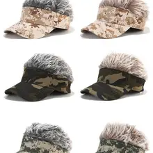 Солнцезащитный козырек парик заостренный Регулируемый парик камуфляж гольф носить парик Бейсболка идеально подходит для активного отдыха и вечеринок