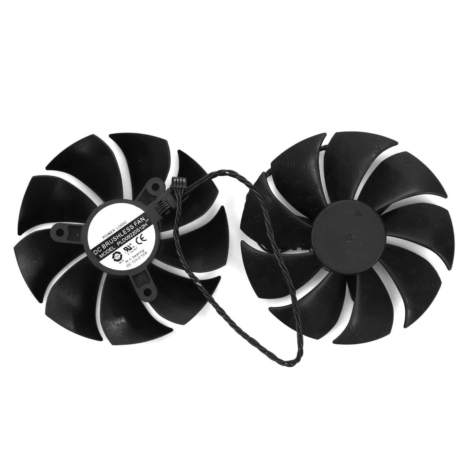 iHaospace Ventilateur de refroidissement pour carte graphique Zotac RTX 2060 4 broches