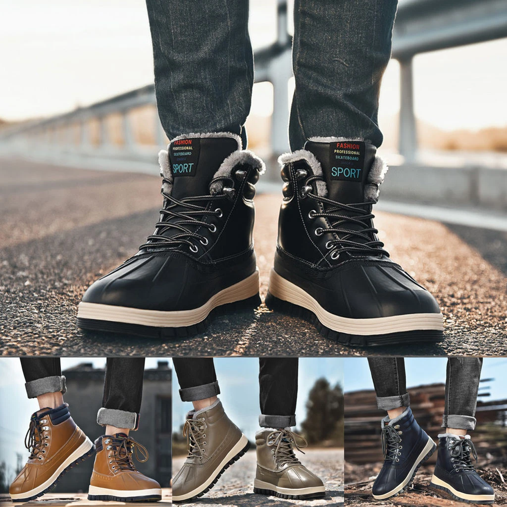 SAGACE/Зимние ботильоны; мужские ботинки Martens из натуральной кожи; теплые плюшевые зимние ботинки; безопасные рабочие ботинки для улицы; chaussure homme; размеры 39-48; 117