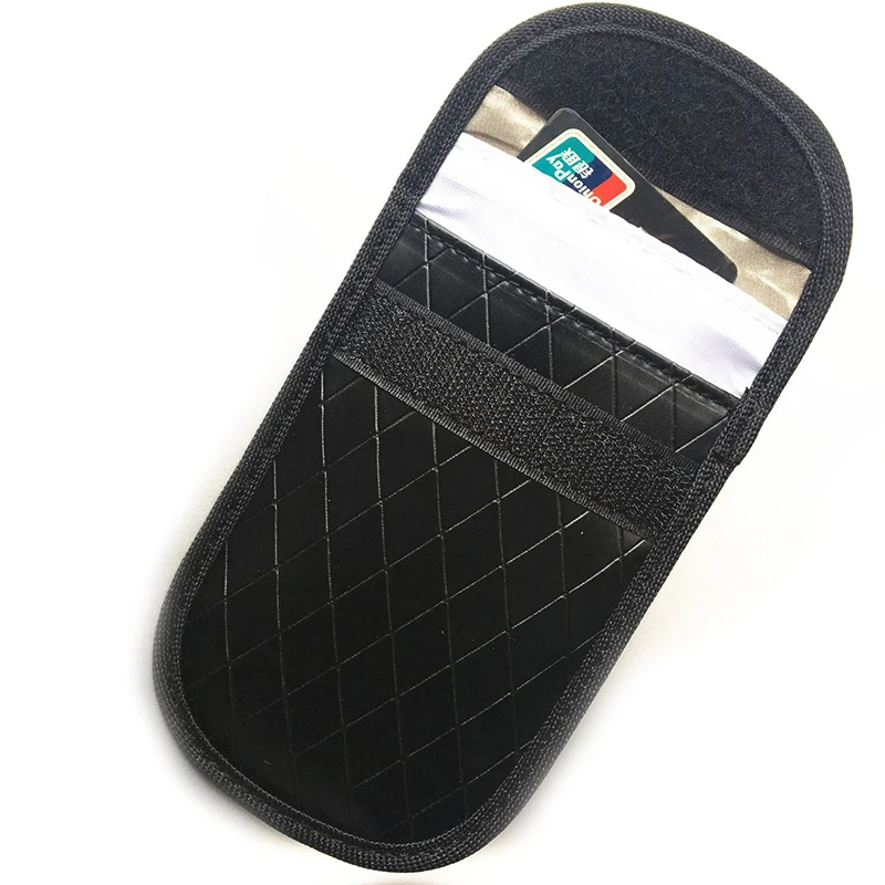 RFID Electromagnetic Shielding Car Keys Wallets Faraday Anti Theft Bags FOB Signal Blocker Pouch for Privacy Protection BAG1071