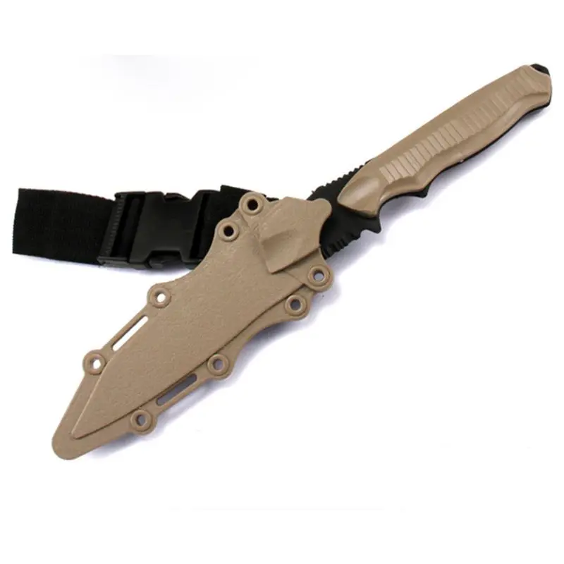 

Safe 1: 1 Tactical Rubber Knife Military Training Enthusiasts CS Cosplay Toy Sword First Blood Props Dagger Model Y51E