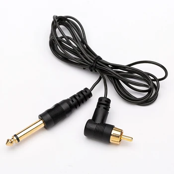 

6FT EZ Thin RCA Tattoo Clip Cord Silicone Jacket Cable RCA Cord Style Connection 90 Degree Cord for Cartridge tattoo machine