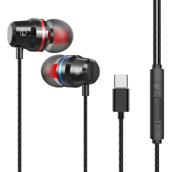 

In-ear Wired Earphone Type-c Music Sport Earbuds for Samsung Xiaomi Mi 8 Huawei P20 P30 LeEco USB Type c Metal Headset with Mic