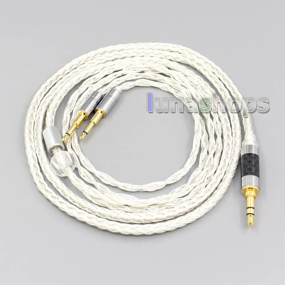 LN006748 2 5mm 3 5mm XLR Balanced 16 Core 99 7N OCC Earphone Cable For Denon AH D7200 AH D5200 AH D9200 3 5mm Headphone pin