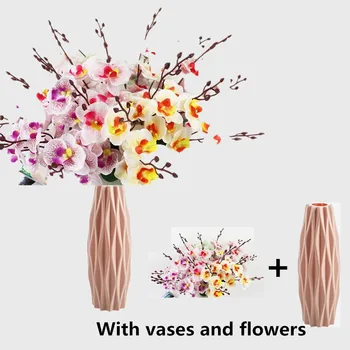 

vase +45cm Bouquet Phalaenopsis Oncidium Dancing Orchid Wedding Home Photography Decoration Artificial Flowers Artificial Flower