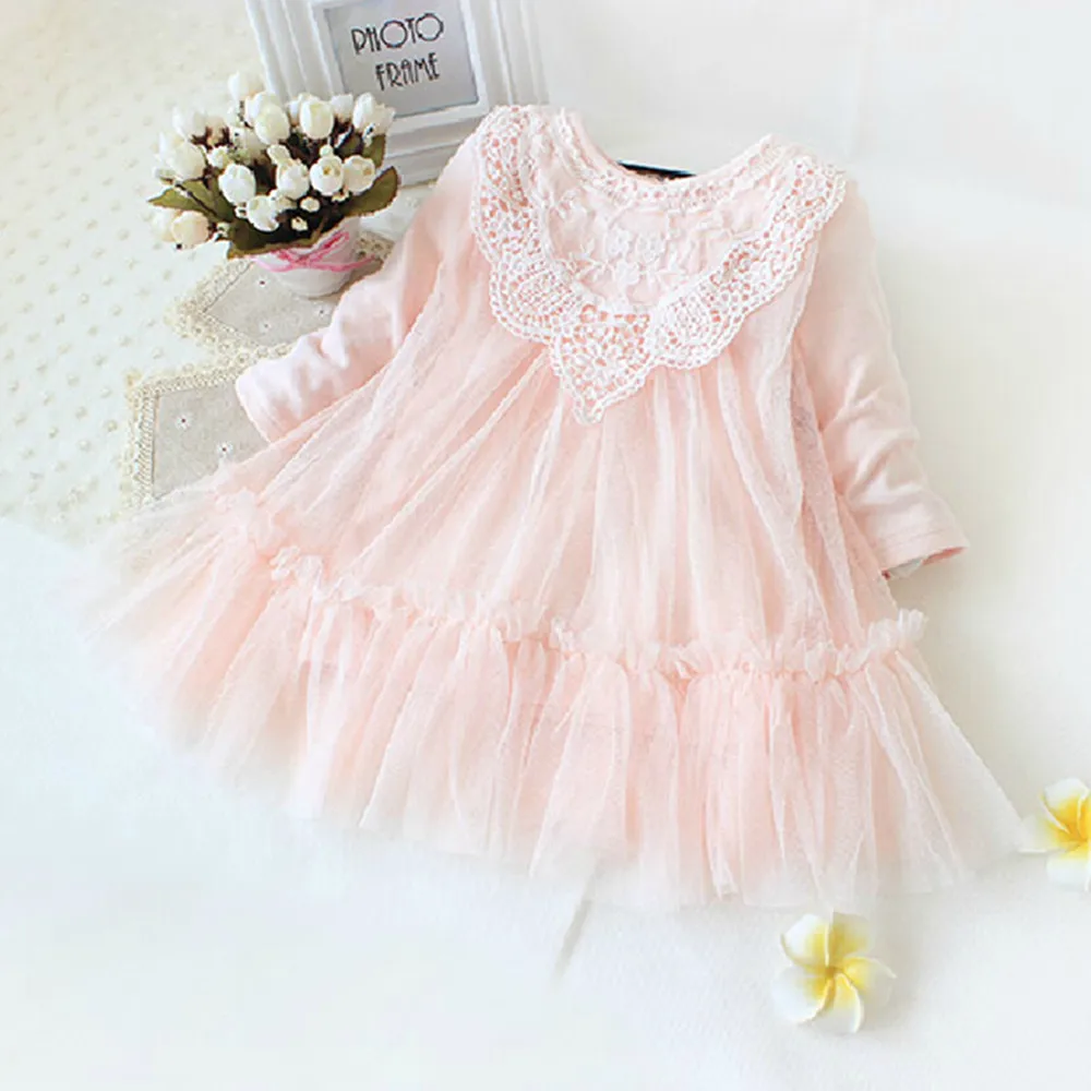 RetailNewbrandnewbornbabygirlsdressfulloflacebabypartydress