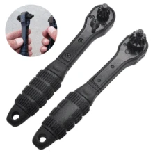 

2 in 1 Drill Chuck Ratchet Spanner Two-way quick ratchet Two-ended dual purpose spanners Hardened Dropshipping