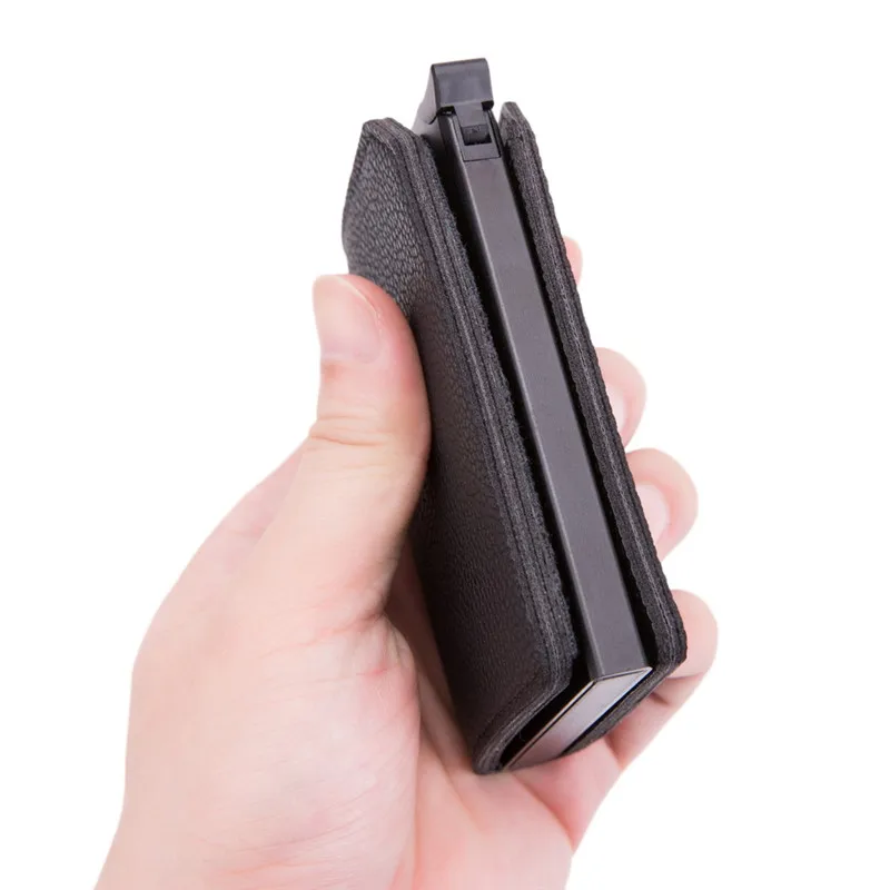Анти Rfid кошелек банк id кредитный держатель для карт кожаный бумажник проходит алюминиевая Визитная Карточка Чехол протектор кардхолдер карман