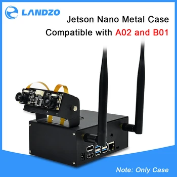 

jetson nano case for Jetson Nano with Cooling Fan jetson nano metal case include the Camera Holder compatible with B01 and A02