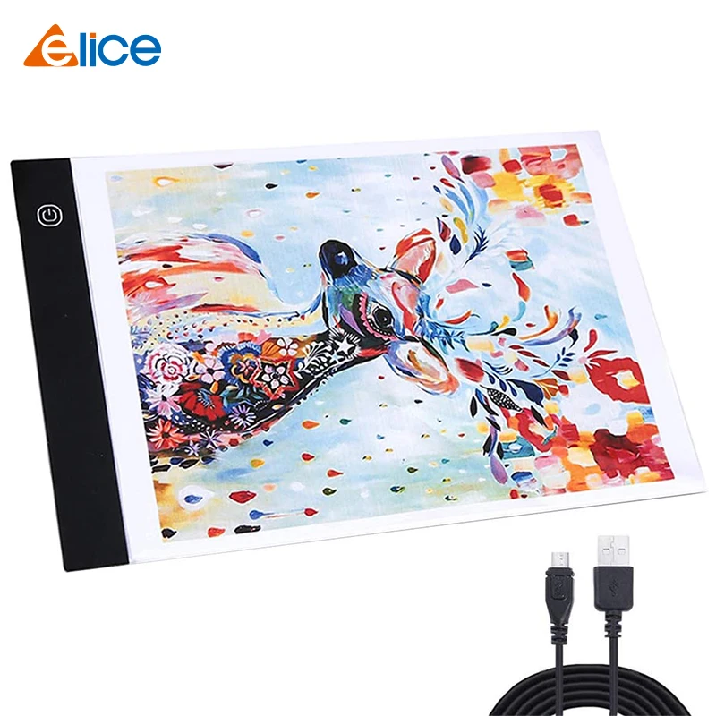 

A4 Ultra-Thin Portable LED Light Box Tracer USB Power LED Artcraft Tracing Light Pad Light Box for Artists,Drawing, Sketching