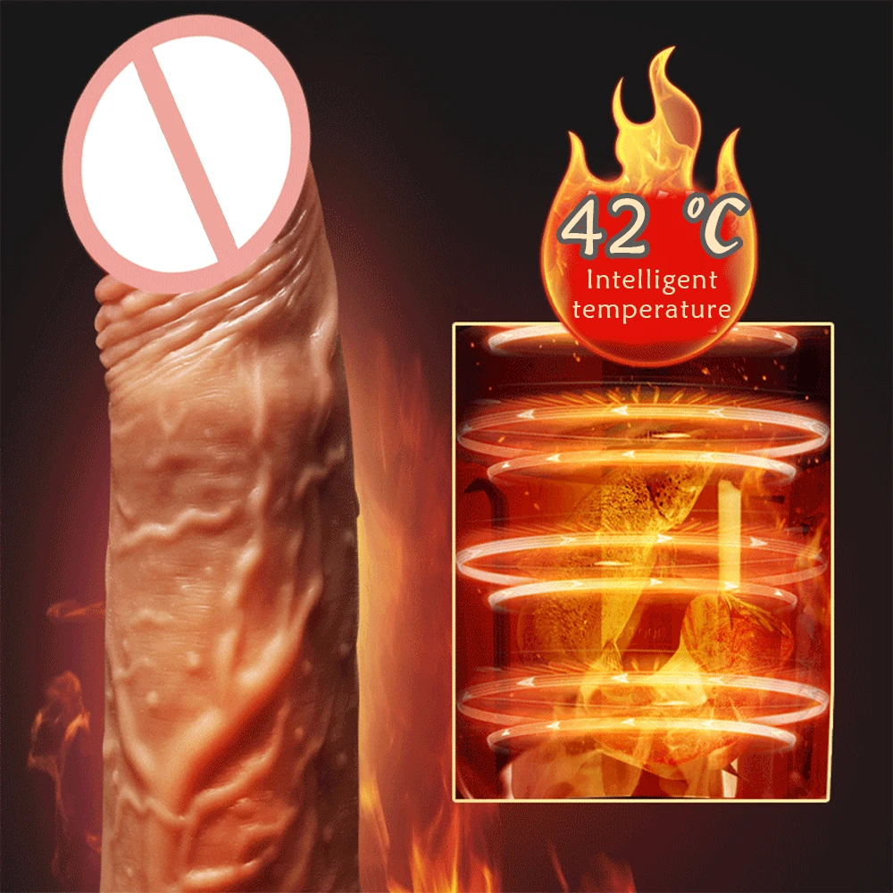 Automatic Telescopic Rotating Heating Dildo Vibrator G-spot Massage Female Penis Realistic Masturbation Toys For Women 1