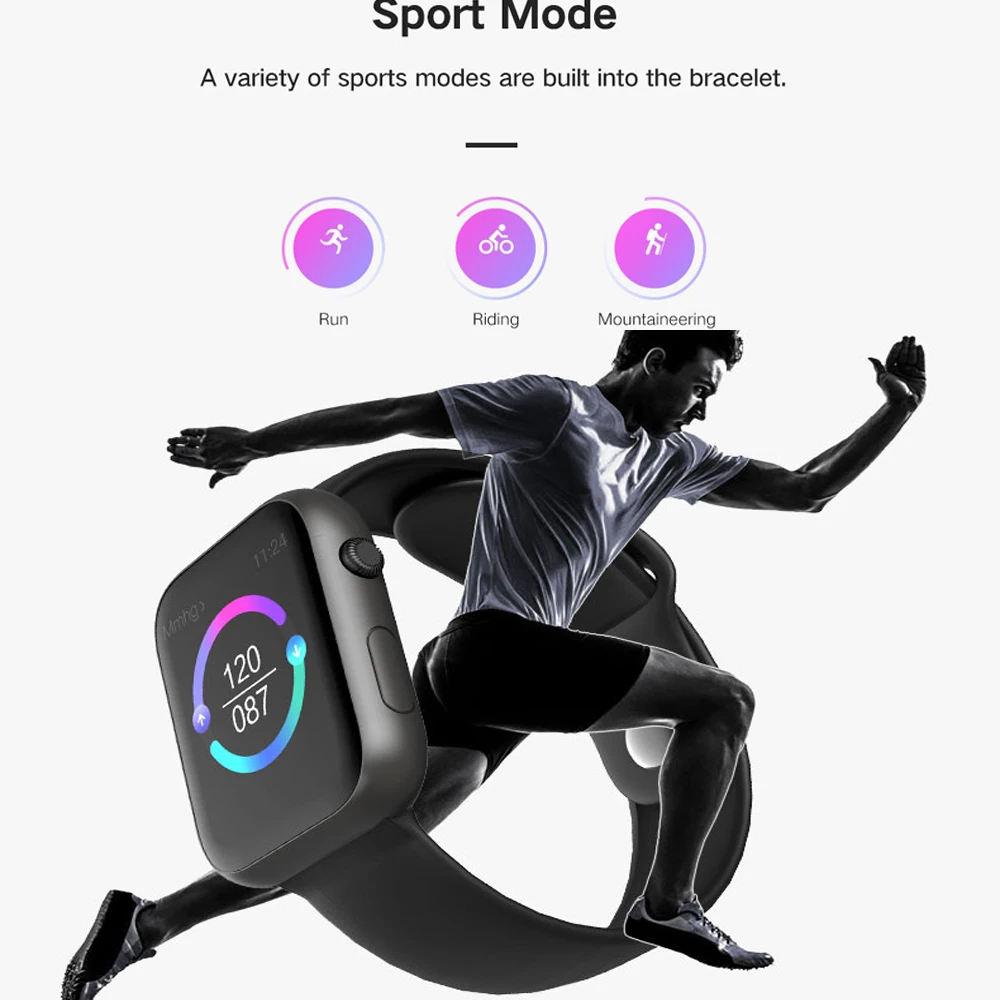 SX16 Smart Watch Men Heart Rate Blood Pressure IP67 Bluetooth Smart Band Sports Wristwatch Wome Smart Bracelet VS B57 S226