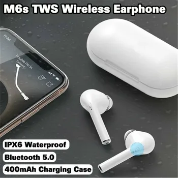 

Wireless Head set Mini Bluetooth Headphones Earpieces M6s Tws Earbuds Earphone With Charging box For Samsung Smart Phone