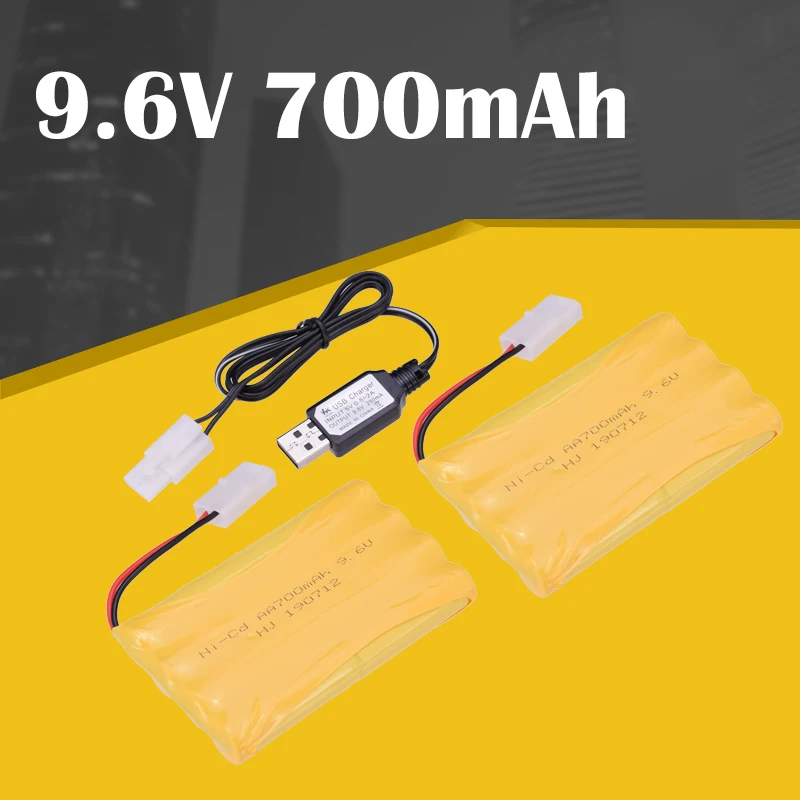 2шт 4 8 V 6V 7 2 9 6 700mAh Ni-Cd AA Аккумуляторная батарея для дистанционного управления