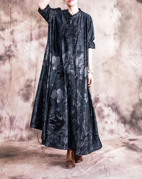 

Spring Women Fashion Retro Floral Print Leisure Windbreaker 2020 New Loose Comfortable Long Sleeve Trench Coat