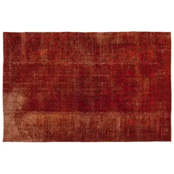 

Handmade Red Vintage Overdyed Turkish Area Rug 208x310 Cm-6'10''X10'2''