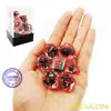 Bescon Novelty Spider Polyhedral Dice Set, Black Spider RPG Dice set of 7 6