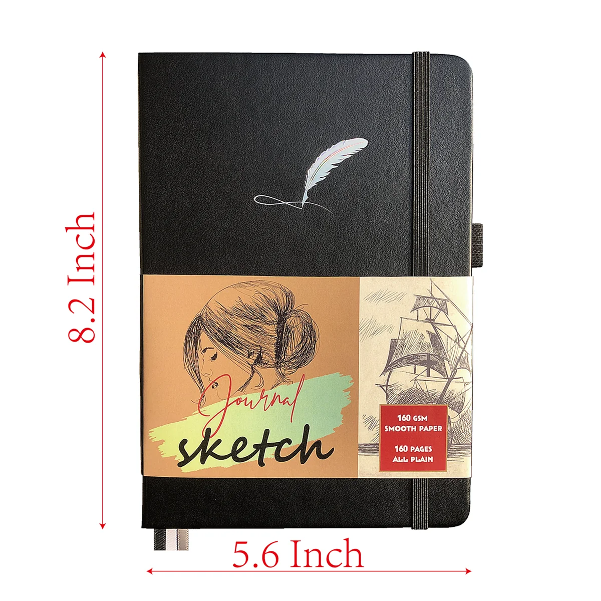 Sketchbook - 5.8x8.3 Inches - 80 Pages