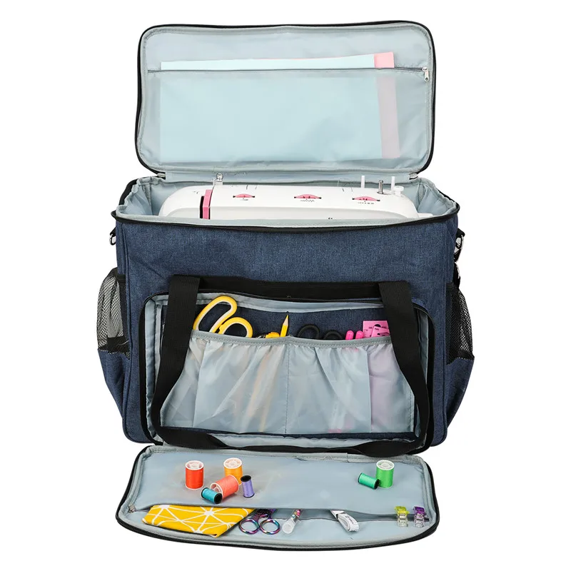 KOKNIT Large Capacity Sewing Machine Storage Bag Tote Multi-functional Portable Travel Home Organizer Bag For Sewing Accessories (16)