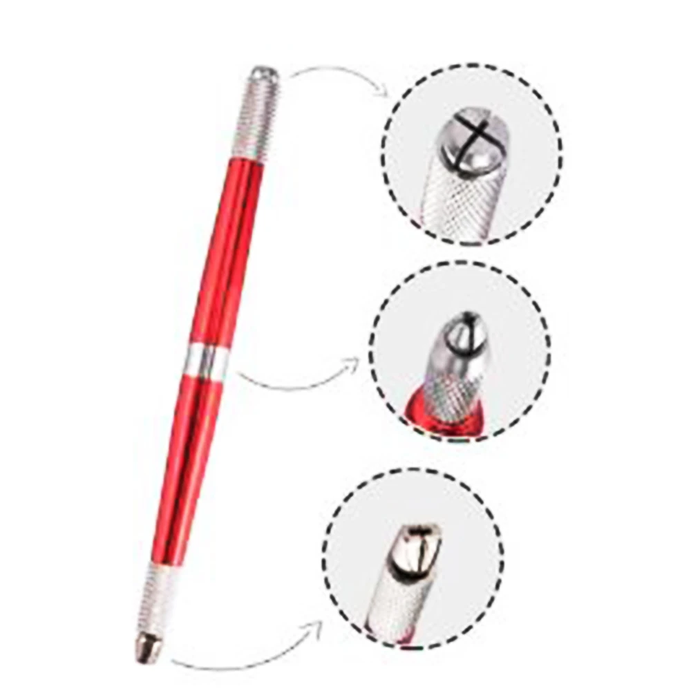 

3 Heads Microblading Pen Manual Tattoo Machine Needle Blade Permanent Makeup Embroidered Eyebrow Lips High Quality