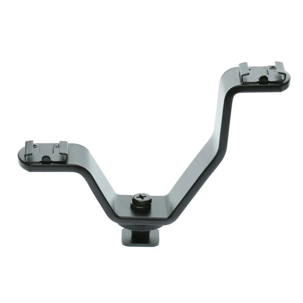 Multifunctional DSLR Camera Hot Shoe V -shape Mount Flash Bracket for LED Camera Microphone Universal Lamp Monitors - V-Type