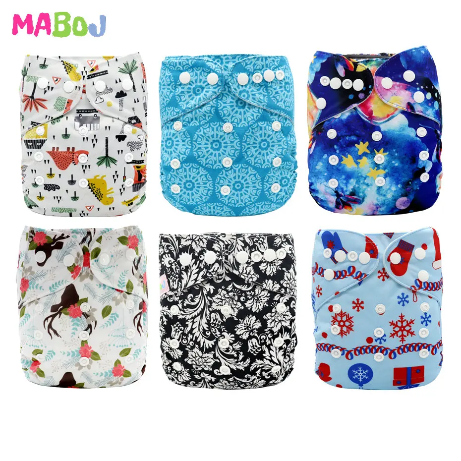 MABOJ тканевые подгузники для малышей, один размер, многоразовые, для девочек и мальчиков, подарочный набор,, Прямая поставка, тканевые подгузник с карманом, тканевые подгузники