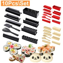 Mould Sushi-Maker-Set Cooking-Tools Japanese-Rice-Ball Multifunctional Kitchen DIY 10pcs