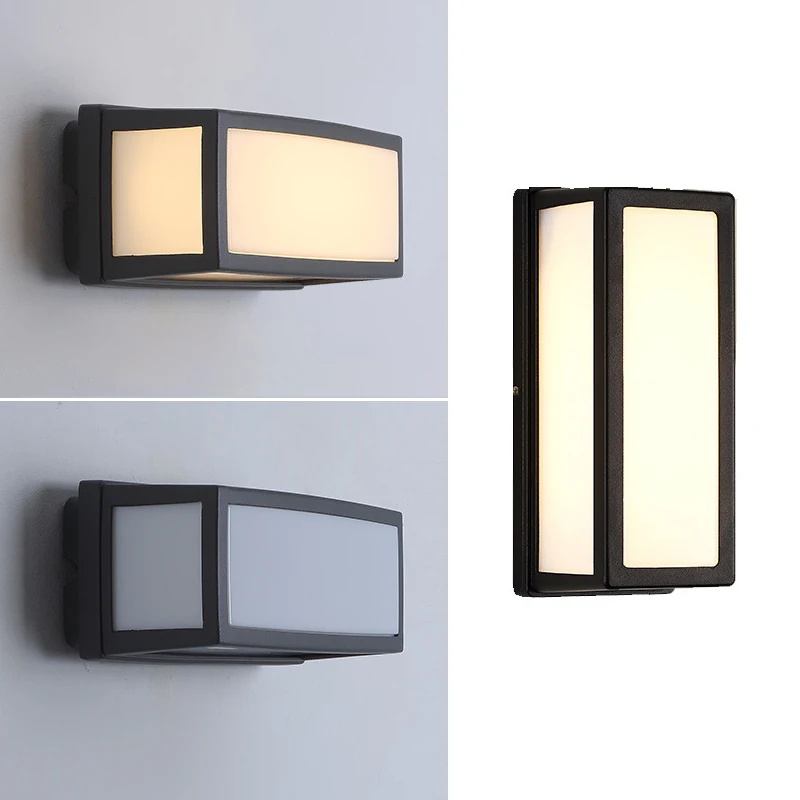 Conduzida da Parede Impermeável ao ar Lâmpada de Parede Decoração da Lâmpada de Iluminação de Alumínio Donwei Livre Varanda Jardim Sconce Casa Ac90-260v Ip54 18w Luz 14 Cheap Luminárias de parede externas