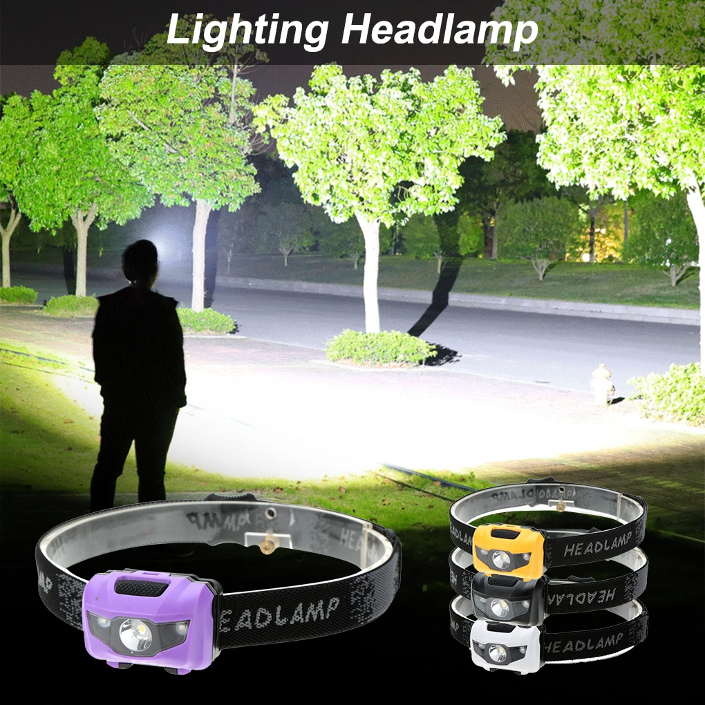COB LED Headlight AAA battery Mini headlamp Head Light Torch Lamp Fishing mini Small Bright High Power Lantern Lampe for Camping