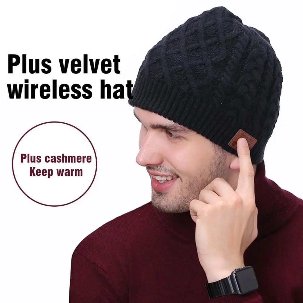 Bluetooth беспроводная гарнитура наушники музыка шляпа умная шапка теплые шляпы зимние шапки с динамиком микрофон для спорта