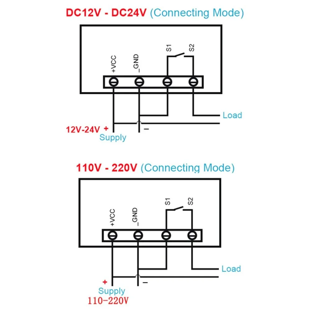 W3230 ЖК красный и синий дисплей Dc 12 В 20A цифровой термостат регулятор температуры метр регуляторы